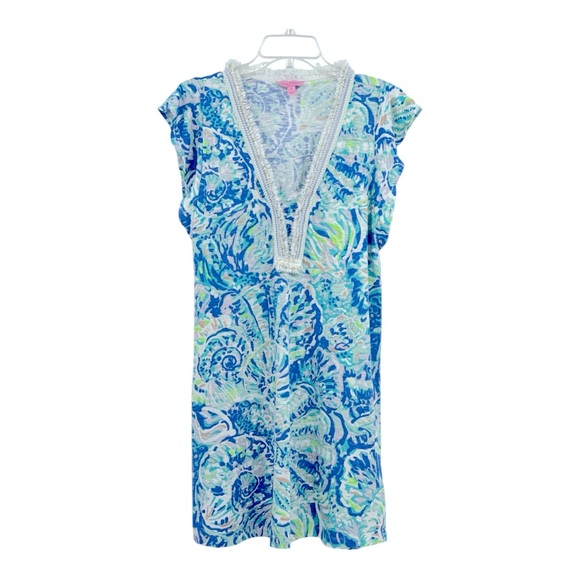 Lilly Pulitzer Zandra Dress Salty Seas-size Small - Picture 2 of 8